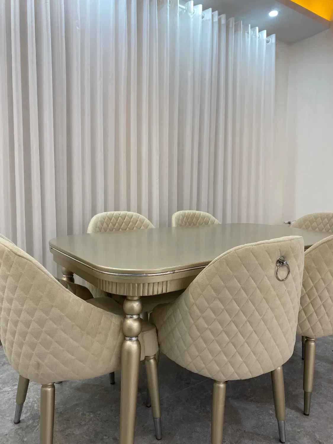 میز نهار خوری ۶ نفره|میز و صندلی غذاخوری|سیاهکل, |دیوار