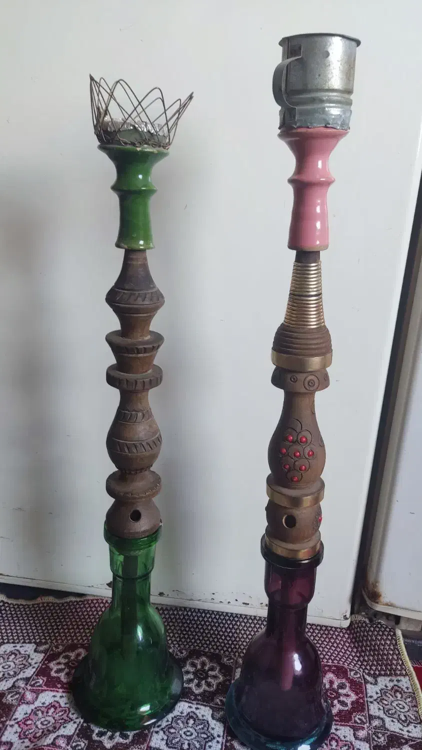 دو عدد قلیان چوبی|کلکسیون و سرگرمی|پاکدشت, خاتون آباد|دیوار