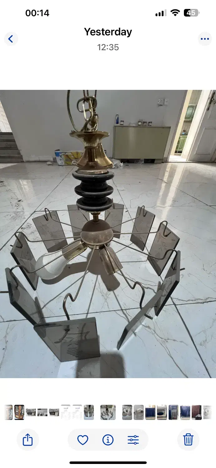 لوستر سه لامپه  تعداد ۲ عدد|لوستر و چراغ آویز|اصفهان, دانشگاه اصفهان|دیوار