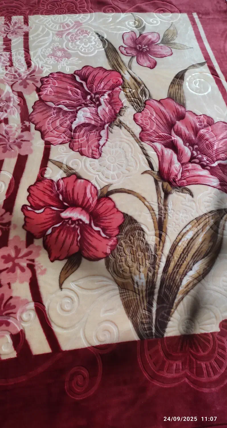 پتو نو گل برجسته تک نفره|رختخواب، بالش، پتو|سمنان, |دیوار