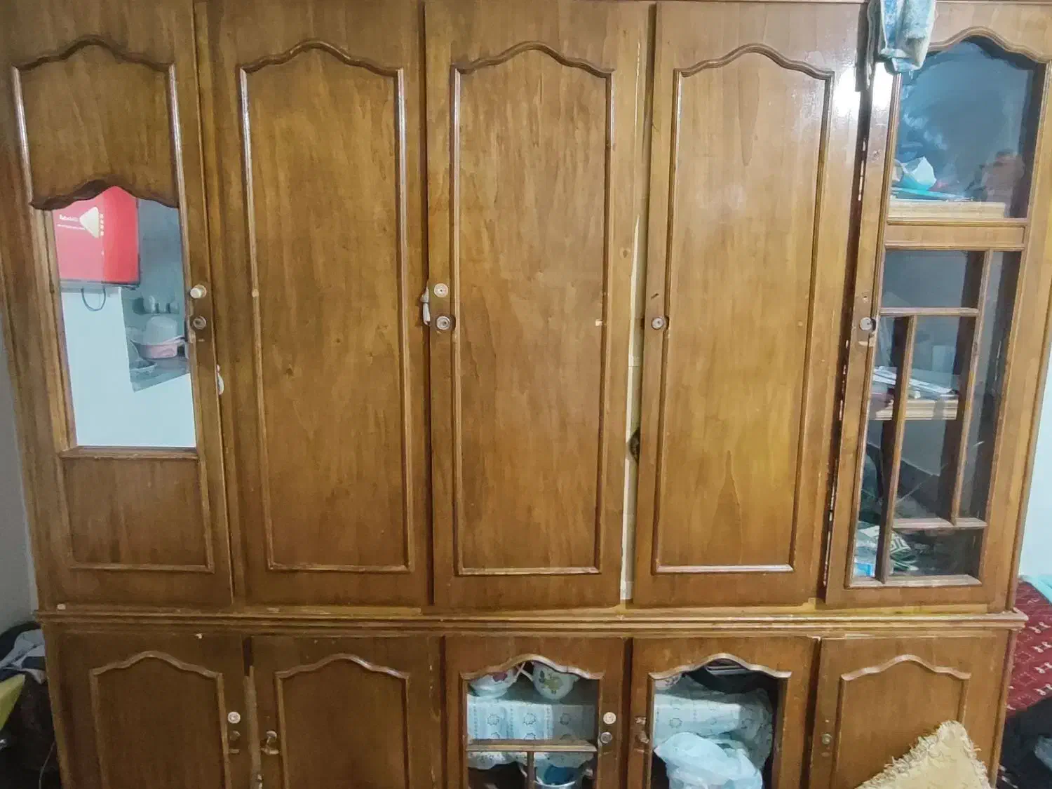 کمد چوبی اصل چوب|جاکفشی، کمد، دراور|گنبد کاووس, |دیوار