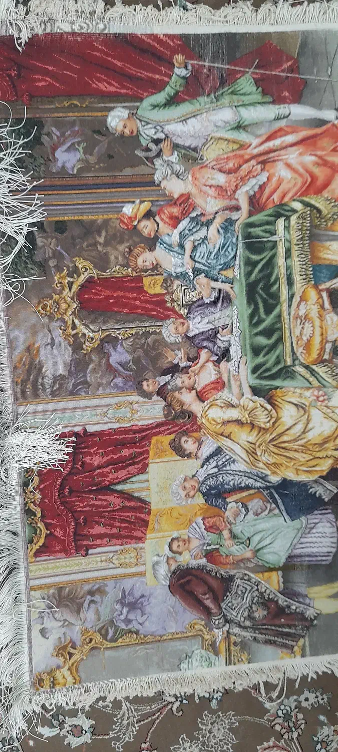 تابلوفرش دست بافت طرح پاسوربازتبریزی|تابلو فرش|اصفهان, خواجو|دیوار