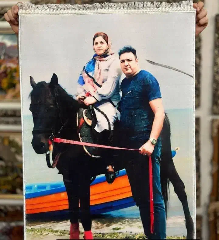 نقش بر بافت خام|فرش|مهاباد (آذربایجان غربی), |دیوار