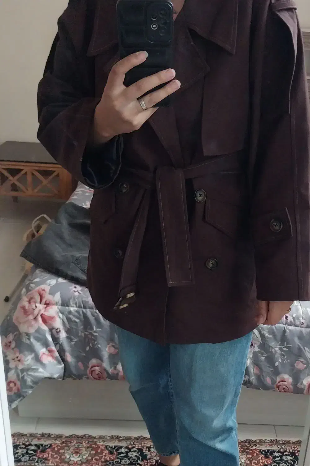 ترنچ کت قهوه ای نوی نو|لباس|بیرجند, |دیوار