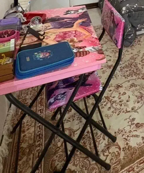 میز تحریر باکس دار دخترانه طرح باربی|میز تحریر و کامپیوتر|قائم‌شهر, |دیوار