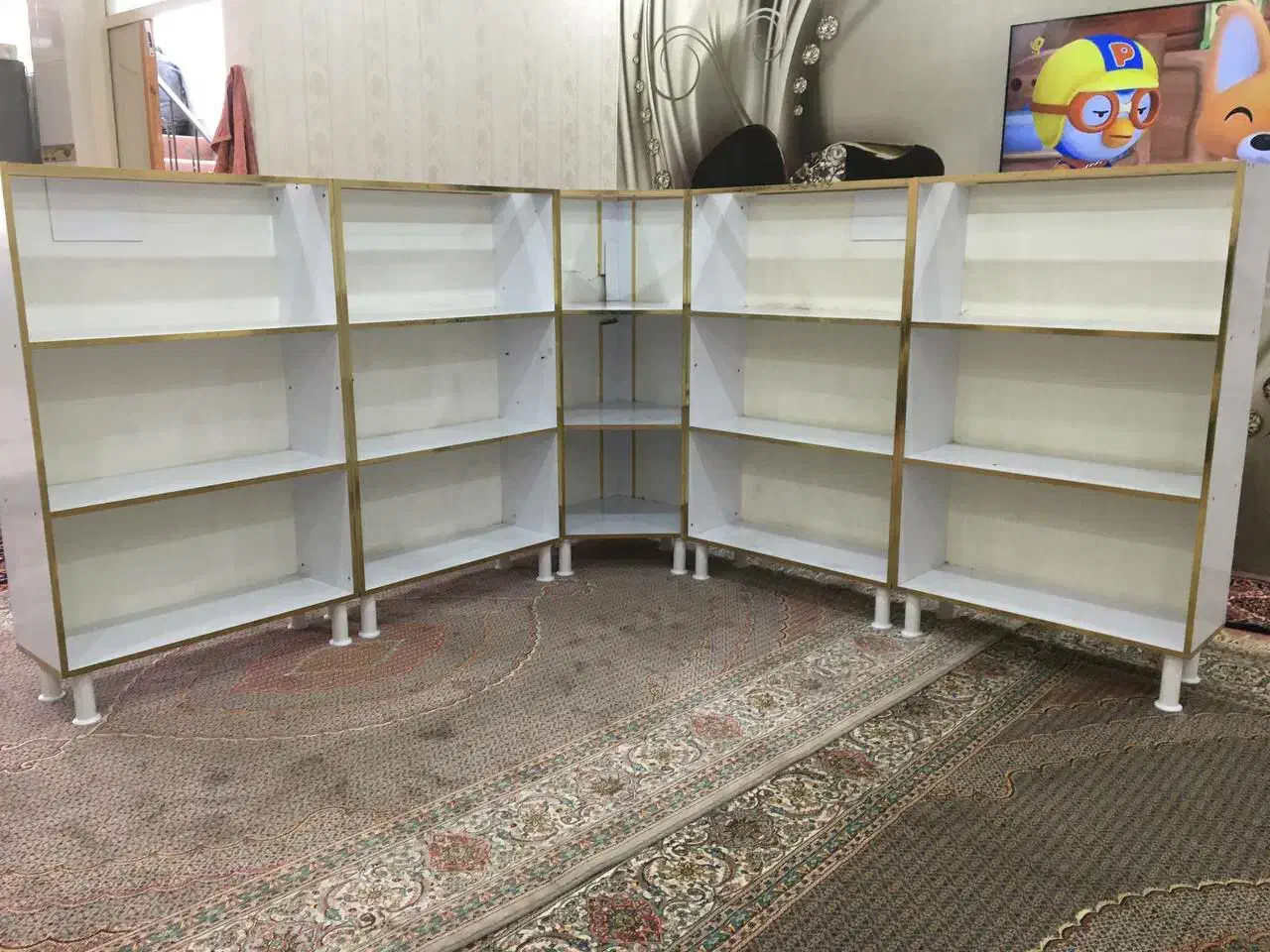 فروش بعلت جابجایی همشو یکجا باهم|کتابخانه، شلف، قفسه‌های دیواری|اردبیل, |دیوار