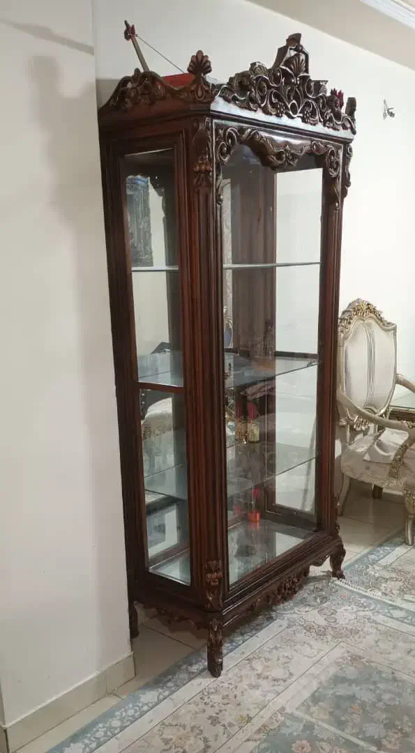 بوفه (ویترین) منبتی تمام چوب|بوفه، ویترین، کنسول|تهران, شادآباد|دیوار