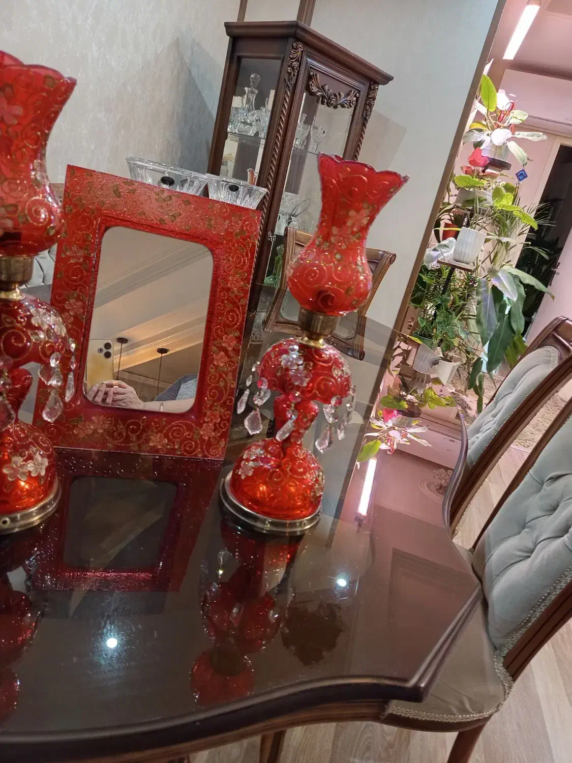 آینه وشمعدان عروس|صنایع دستی و سایر لوازم تزئینی|تهران, سازمان برنامه جنوبی|دیوار