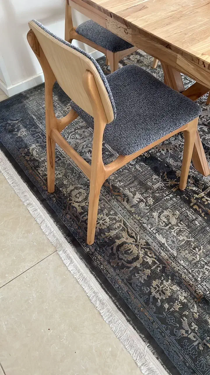 صندلی تمام چوب پشت حصیری|میز و صندلی غذاخوری|جاجرود, |دیوار