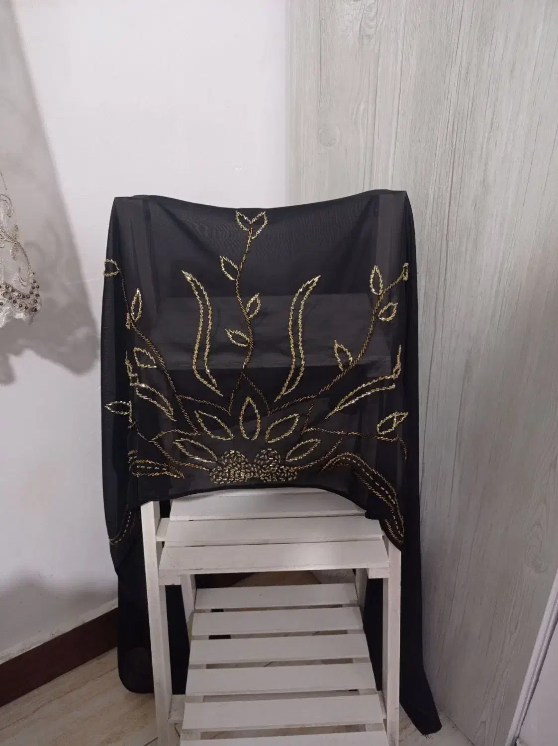 جواهر دوزی  روی شال و روسری ولباس|لباس|رشت, ولکس|دیوار