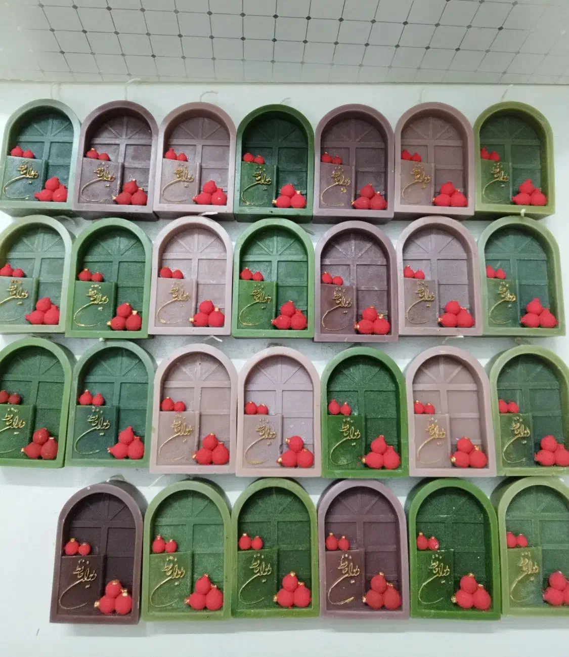 شمع یلدا و پاییزی|صنایع دستی و سایر لوازم تزئینی|اردبیل, |دیوار