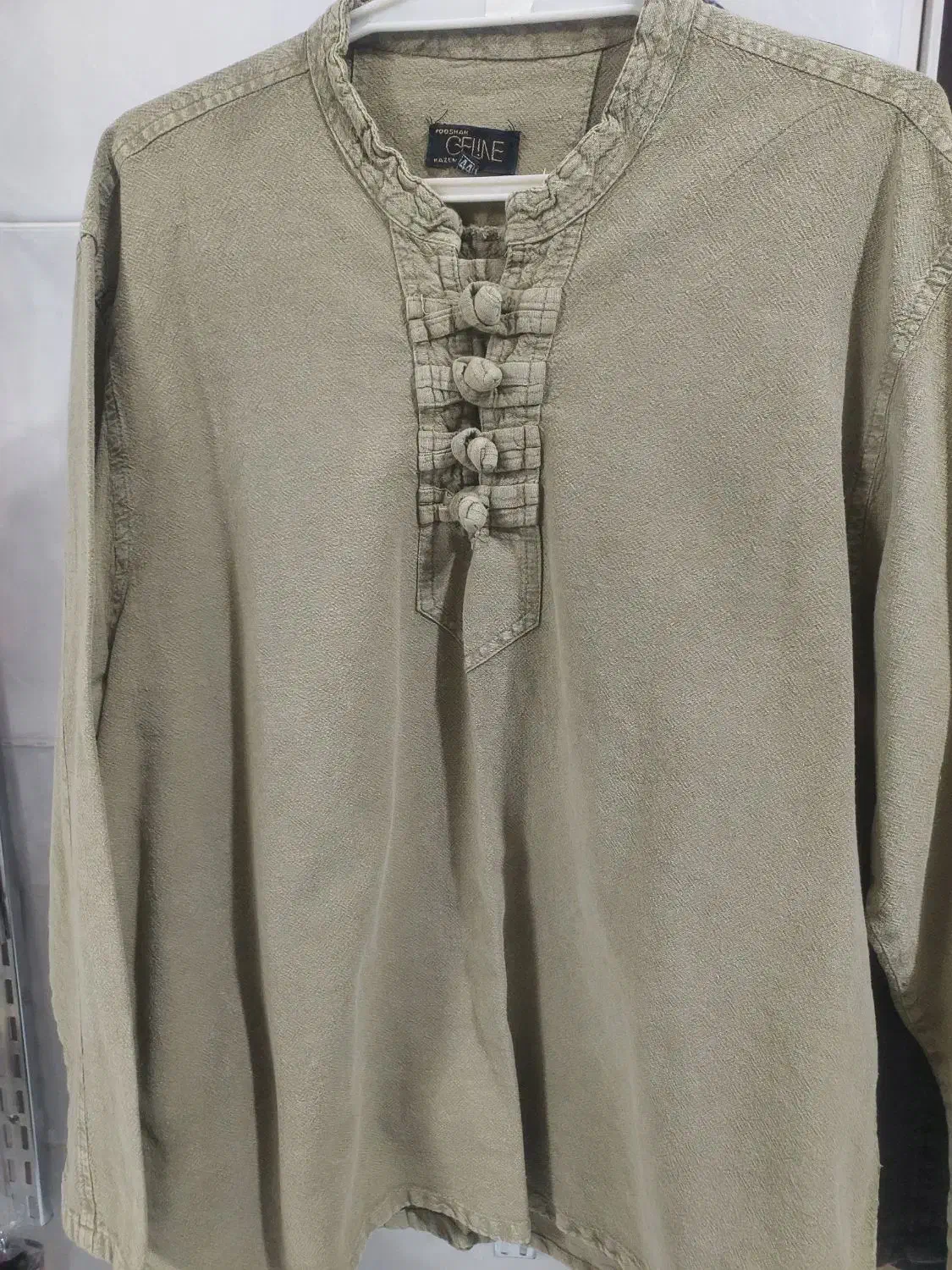 پیراهن اسپرت گره ای سنگشور شده|لباس|قم, لبچال|دیوار