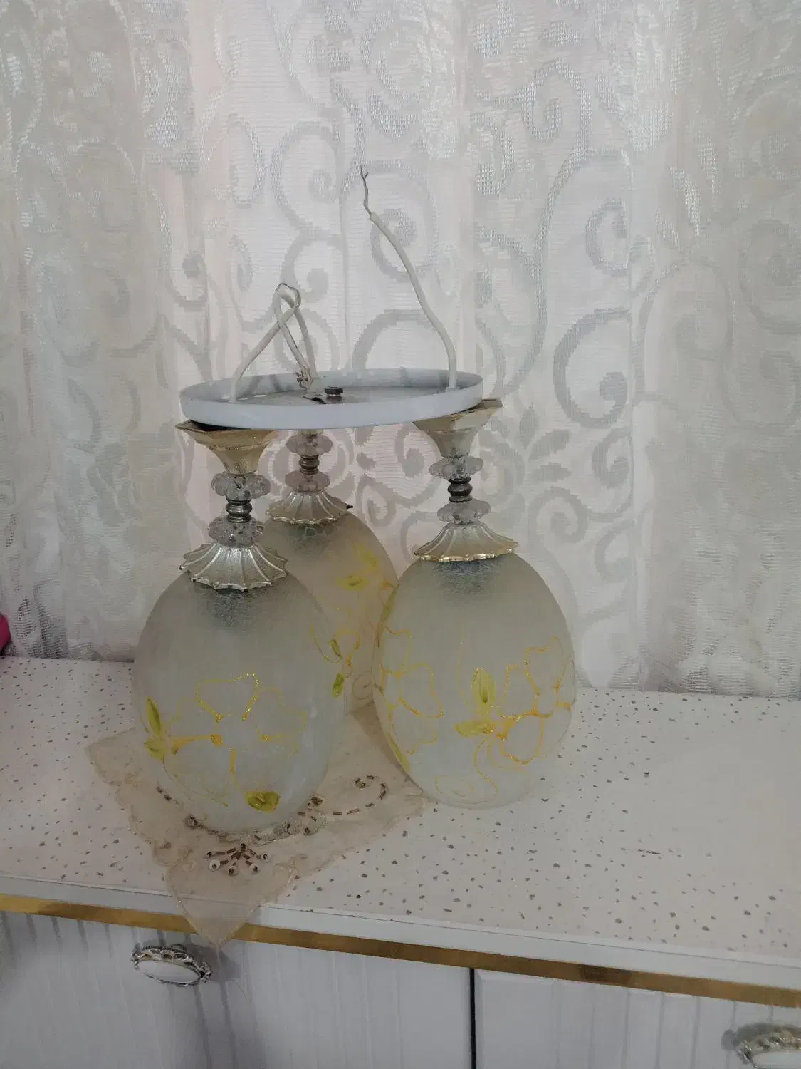 لوستر.یک عددلوسترسه شاخه.تخفیف پای معامله|لوستر و چراغ آویز|خرم‌آباد, |دیوار