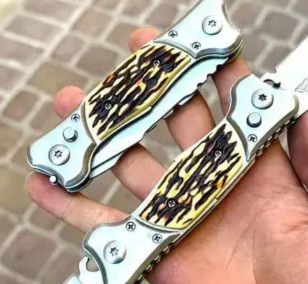 چاقو ضامن دار دو طرفه تایوانی|کوهنوردی و کمپینگ|شاهینشهر, فردوسی|دیوار