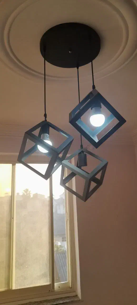 لوستر فلزی|لوستر و چراغ آویز|رشت, دیلمان|دیوار