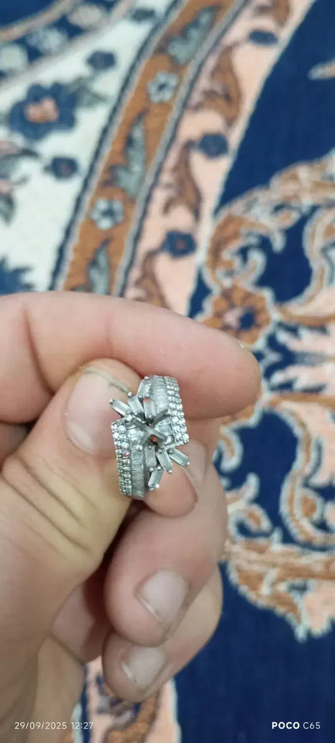 انگشتر زنانه نقره اصل|جواهرات|بهارستان, |دیوار