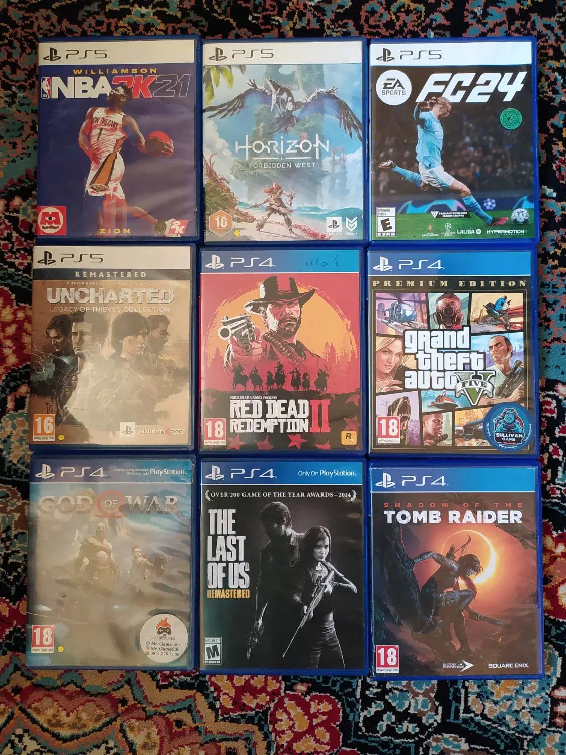 پک بازی پلی استیشن|کنسول، بازی ویدئویی و آنلاین|زنجان, |دیوار