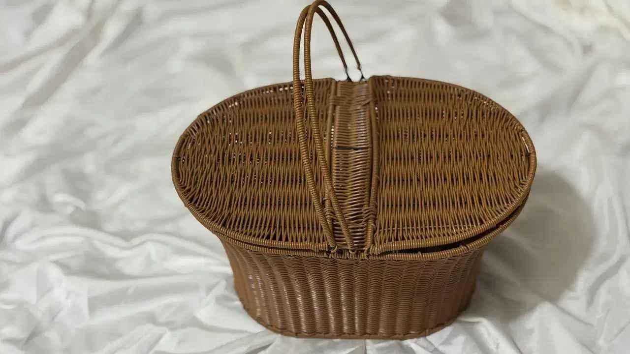 سبد بافتنی حصیری|صنایع دستی و سایر لوازم تزئینی|شوشتر, |دیوار