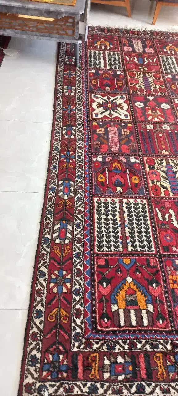 فرش دست باف بختیاری ۶ متری|فرش|اصفهان, بهارستان|دیوار