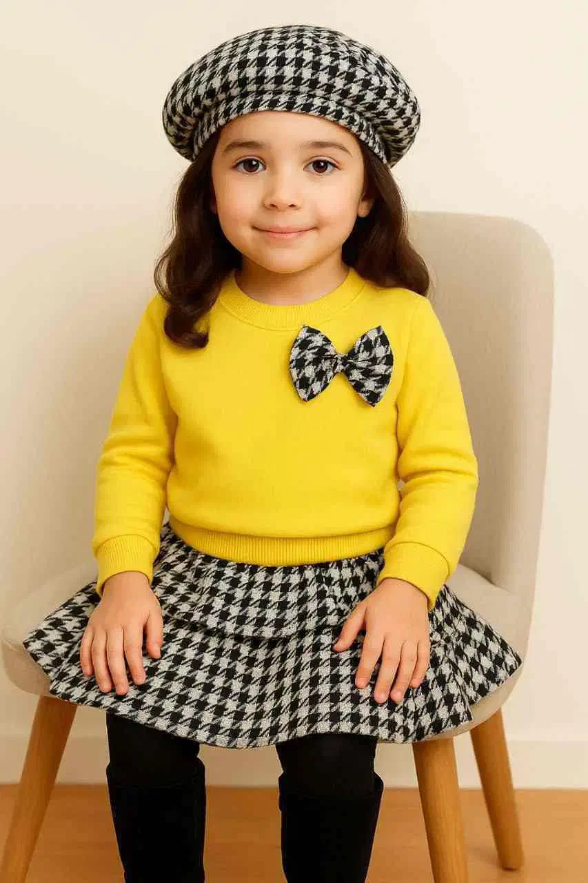 ست سه تکه بلوز دامن و کلاه|لباس|هشتگرد, هیو|دیوار