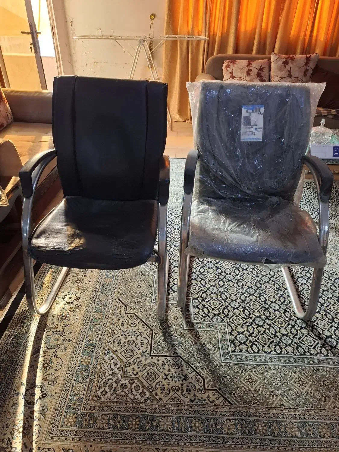 2 عدد صندلی اداری استیل|مبلمان اداری|اهواز, کوروش|دیوار