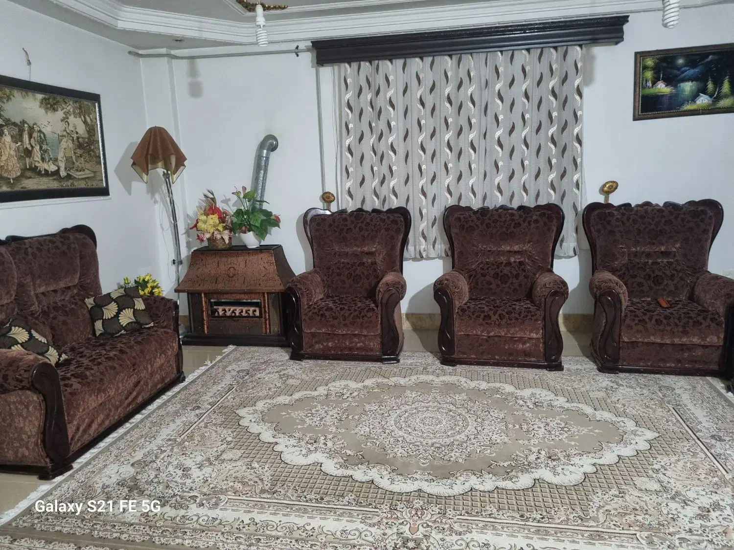 فروش مبل ۷نفره سالم و نو|مبلمان خانگی و میز عسلی|سورک, |دیوار