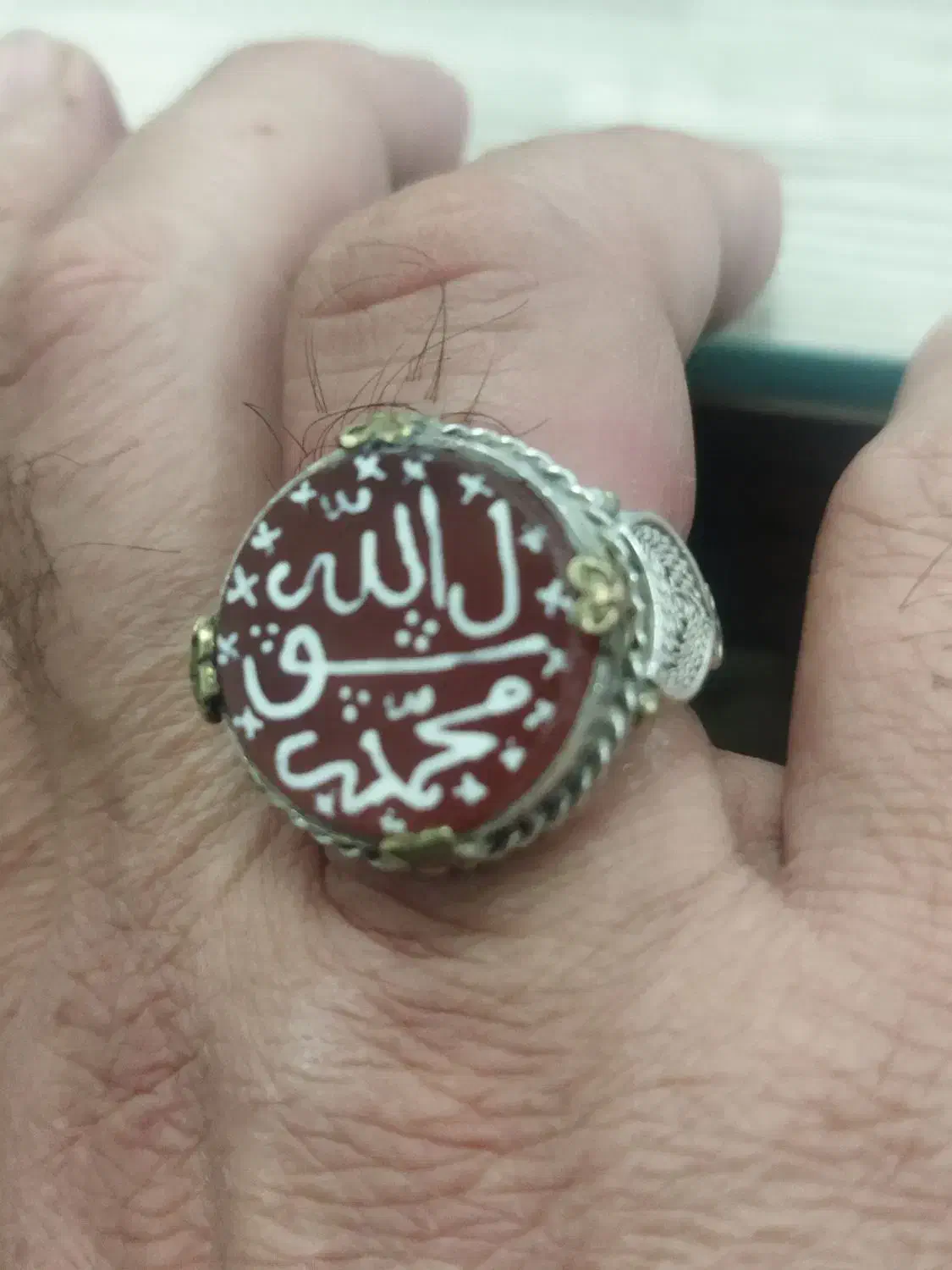 انگشتر خط بیاضی کهنه|بدلیجات|یزد, |دیوار