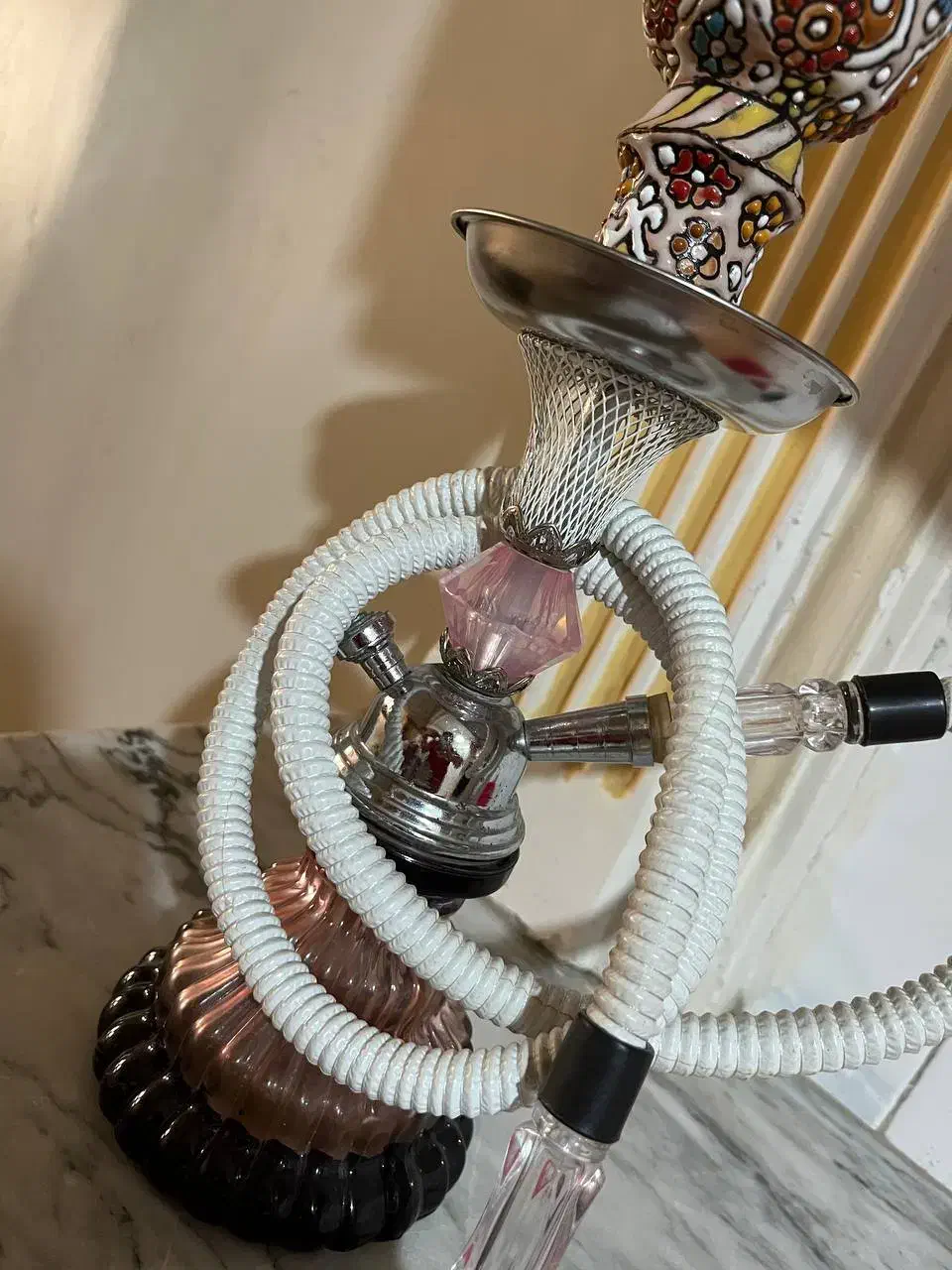 قلیون تنه برنجی تمیز درحدنو|زیورآلات و اکسسوری|اسلام‌شهر, شهرک مهدیه|دیوار