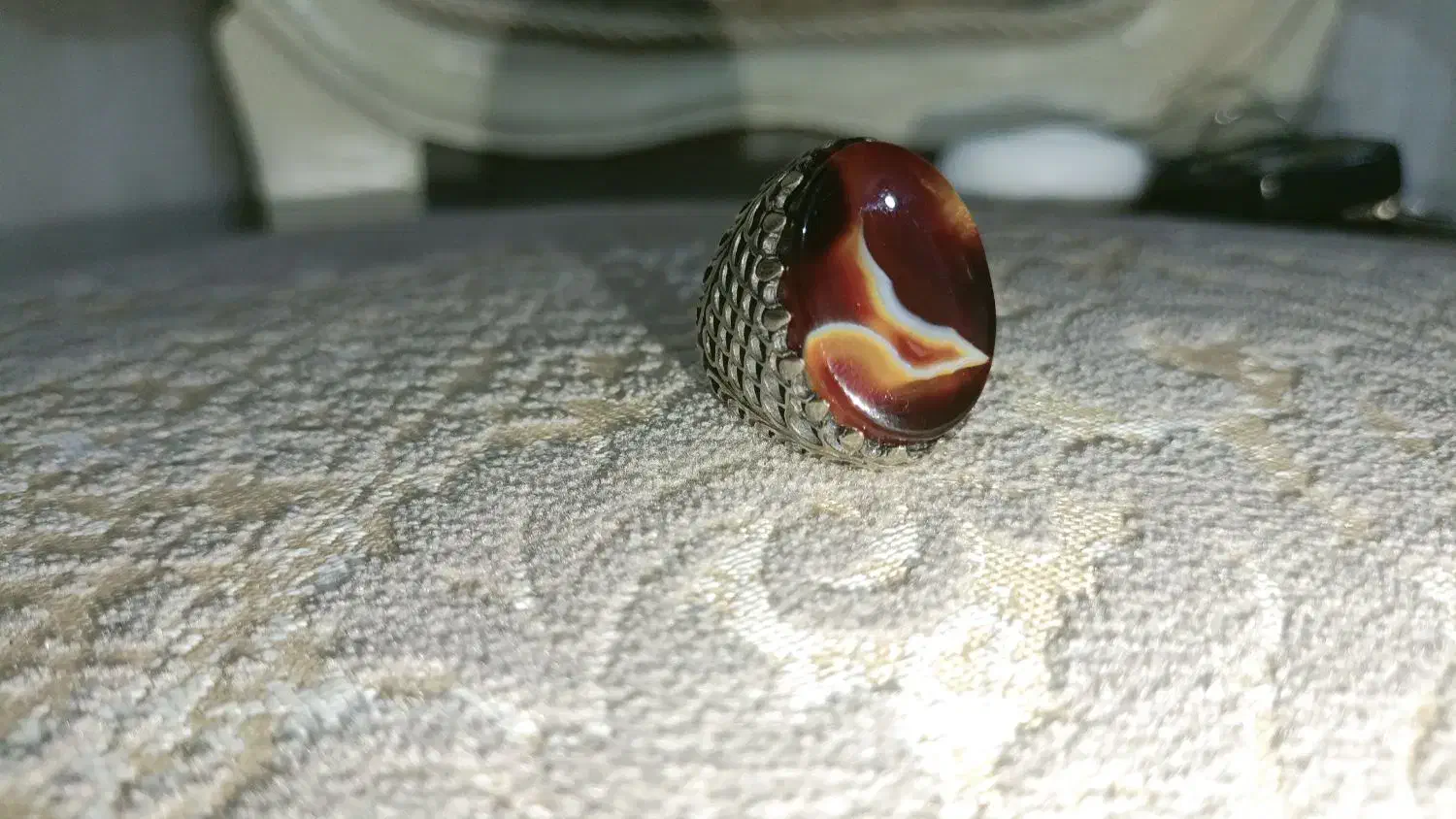 انگشتر ناب عقیق سلیمانی|جواهرات|گرگان, |دیوار