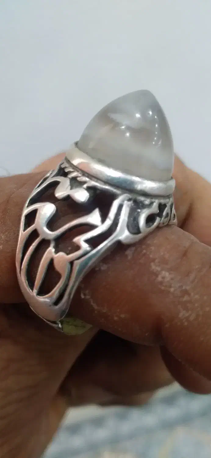 ۹ عدد انگشتر نقره اصلی ۹۲۵ دست ساز وقدیمی|جواهرات|هندیجان, |دیوار