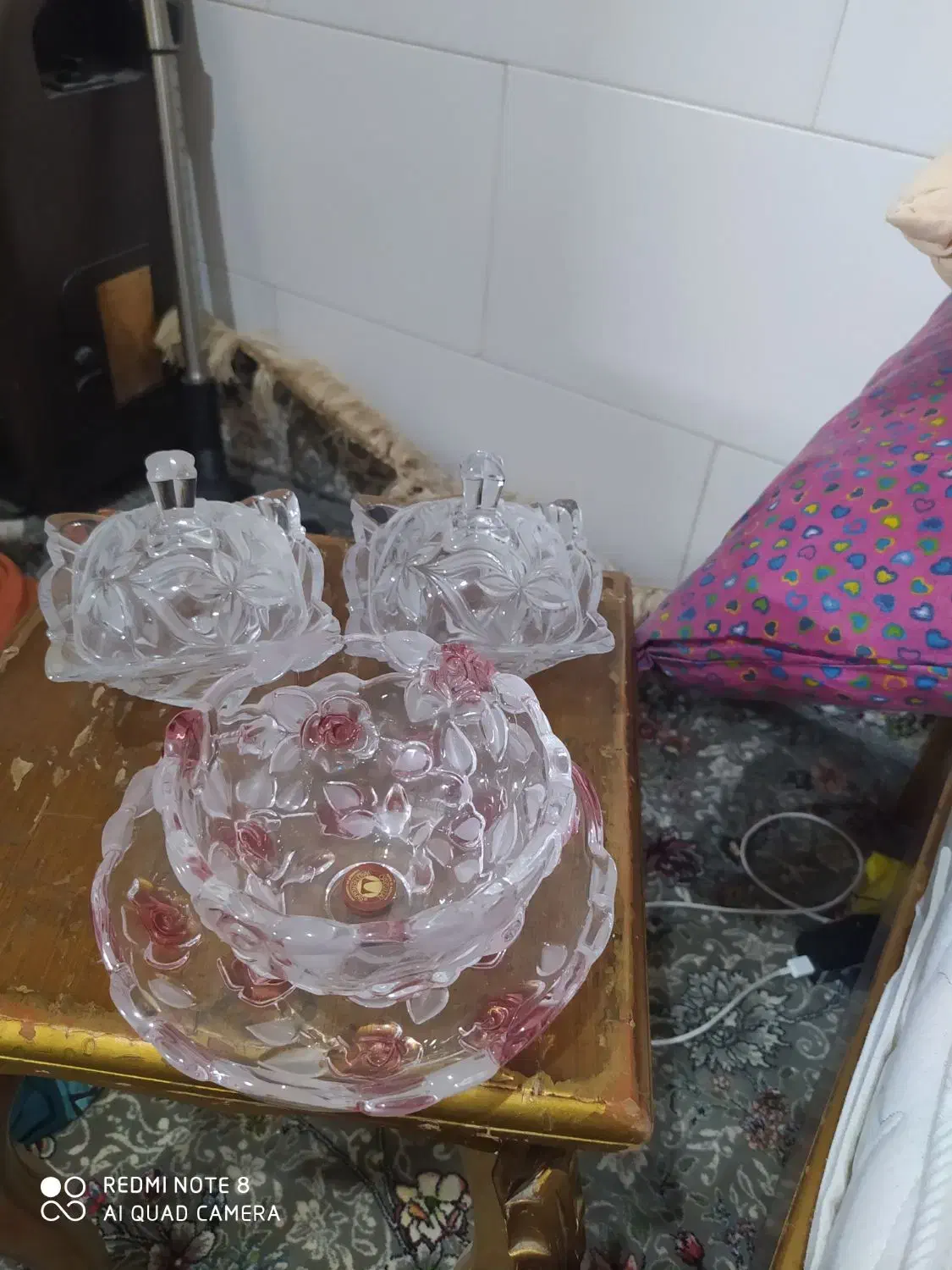 سرویس عصرانه خوری وقندان|ظروف سرو و پذیرایی|قنوات, |دیوار