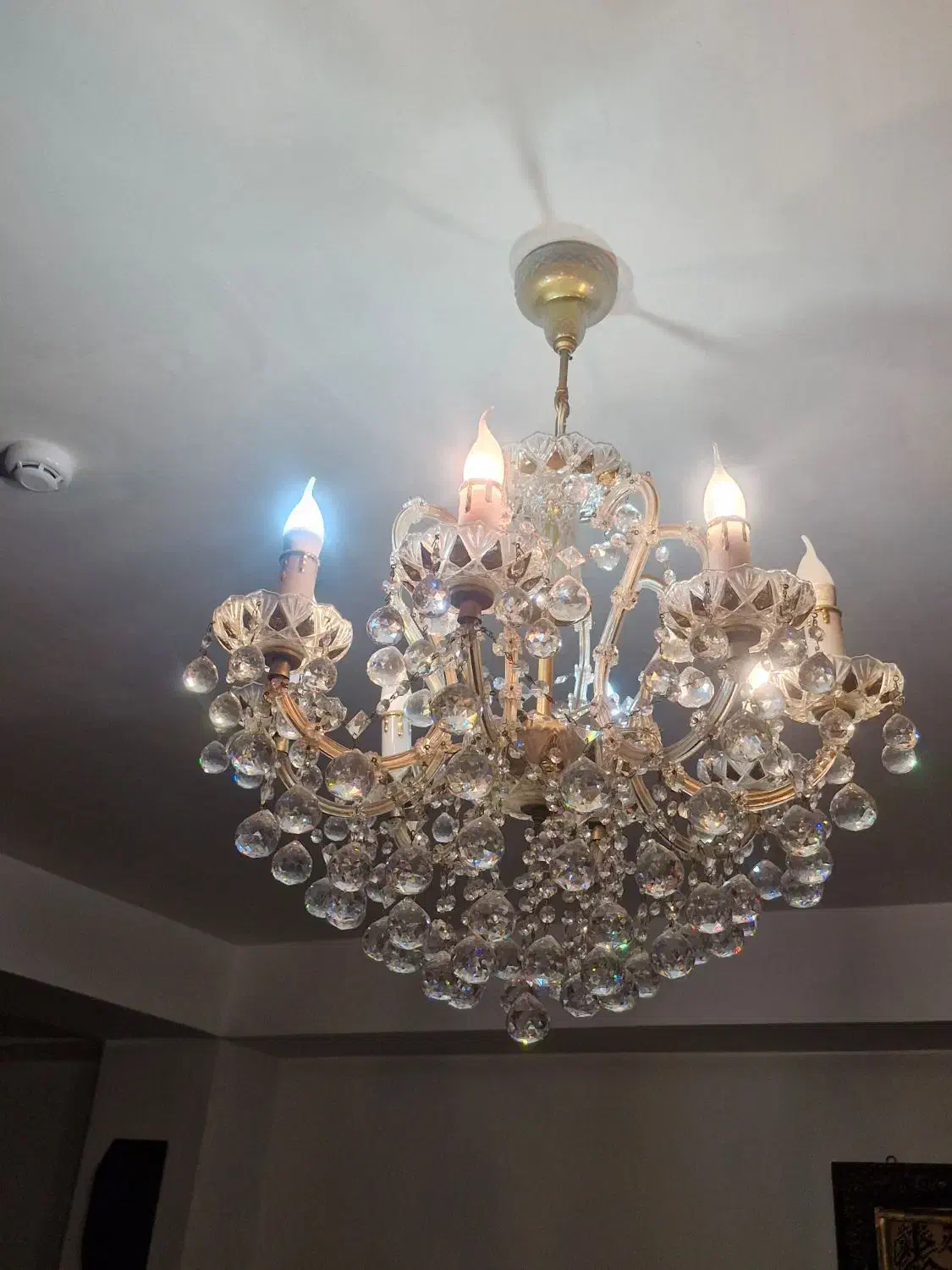 لوستر کریستال اصل چک|لوستر و چراغ آویز|تبریز, |دیوار