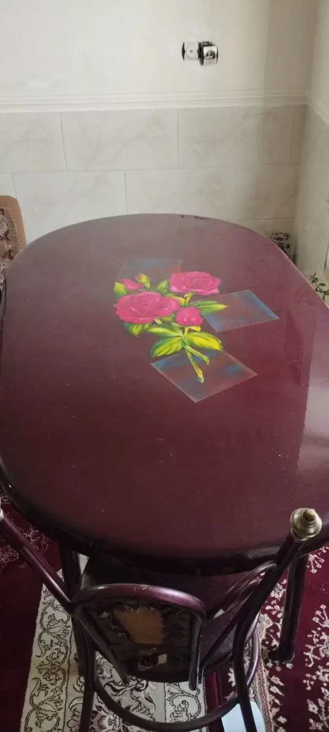 میز غذاخوری 4نفره|میز و صندلی غذاخوری|شیراز, شهرک سعدی|دیوار