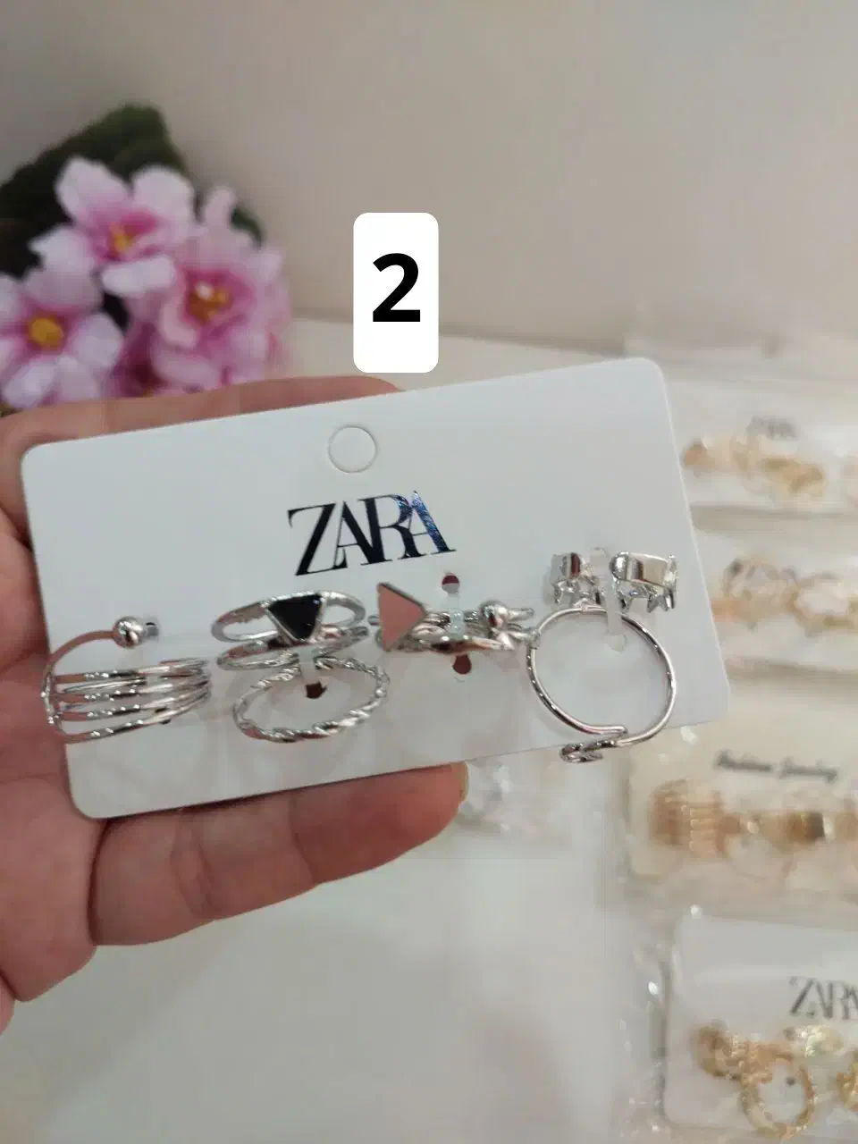 پک انگشتر مینیمال و گردنبند های سواروسکی|بدلیجات|تهران, افسریه شمالی|دیوار