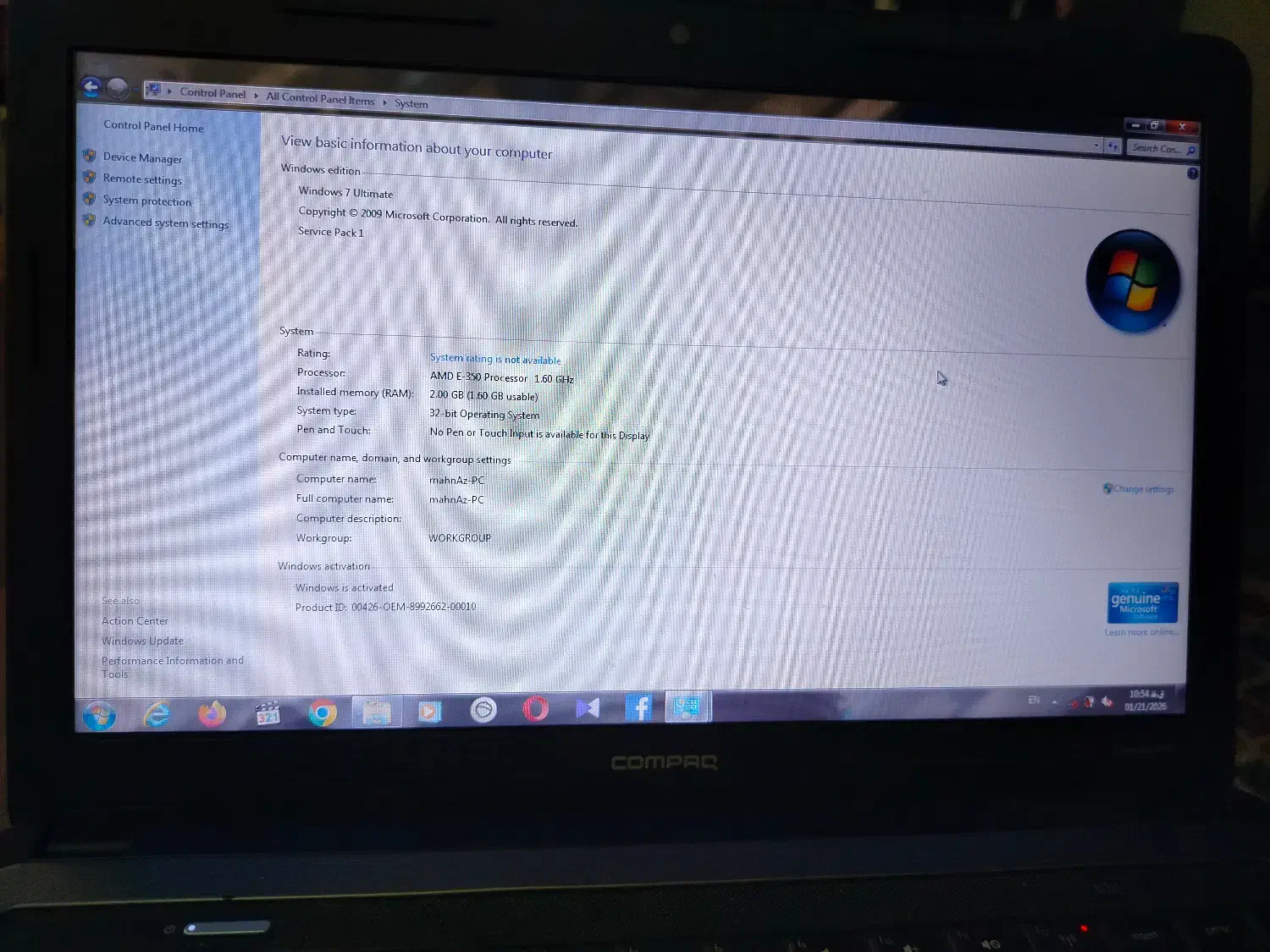لپ تاپ hp comepag 435|رایانه همراه|تهران, شهرآرا|دیوار