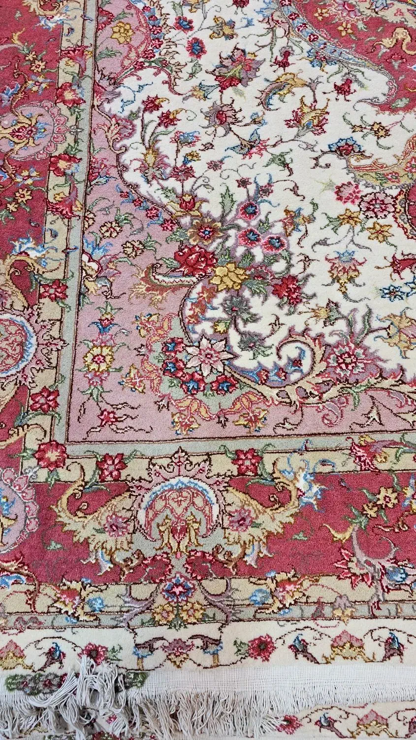 دستباف خطیبی ۹متری بسیار زیبا|فرش|تبریز, |دیوار