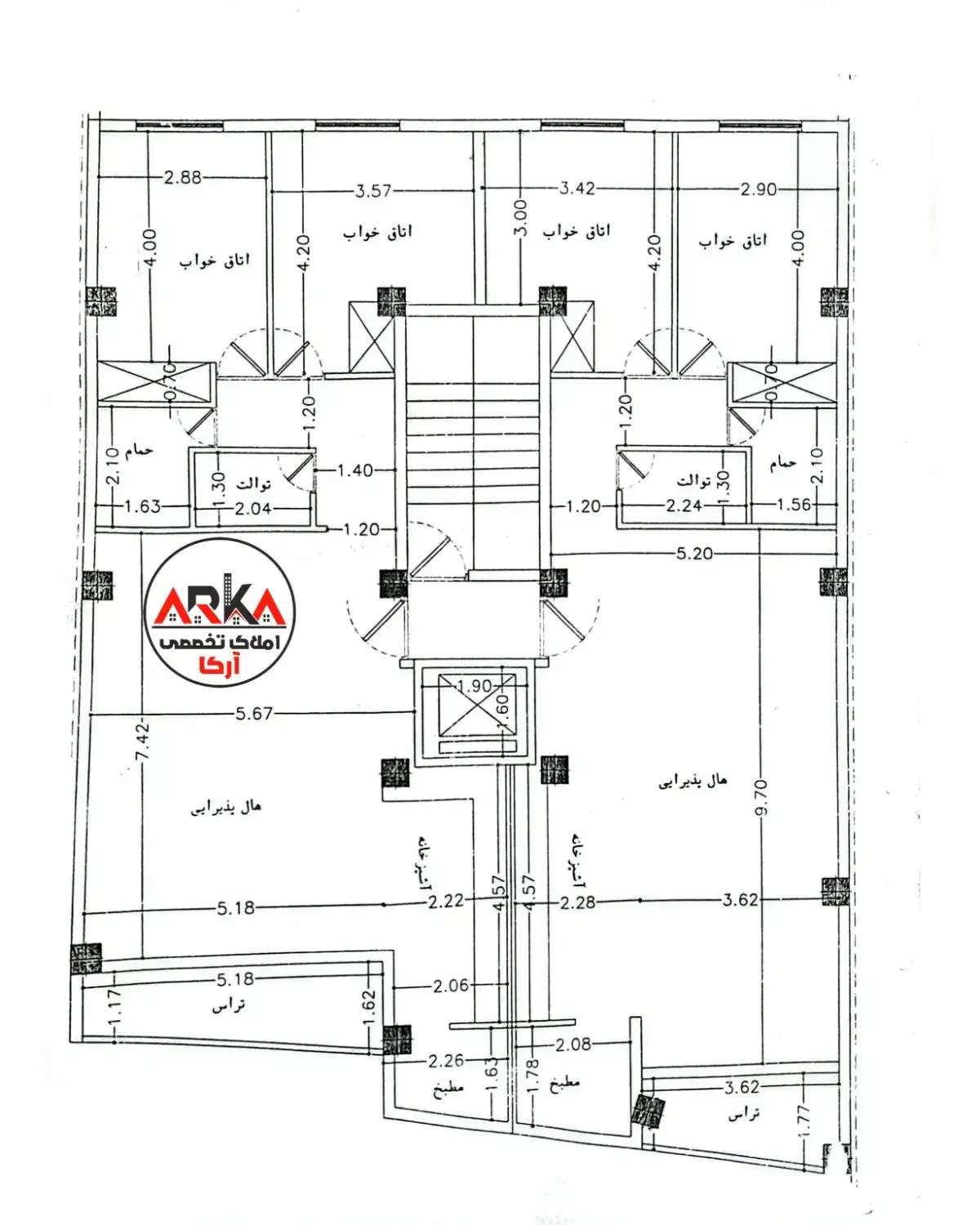 پیش فروش واحد۱۱۰متری/۲خواب/محدوده پارک چمران|پیش‌فروش املاک|خلخال, |دیوار
