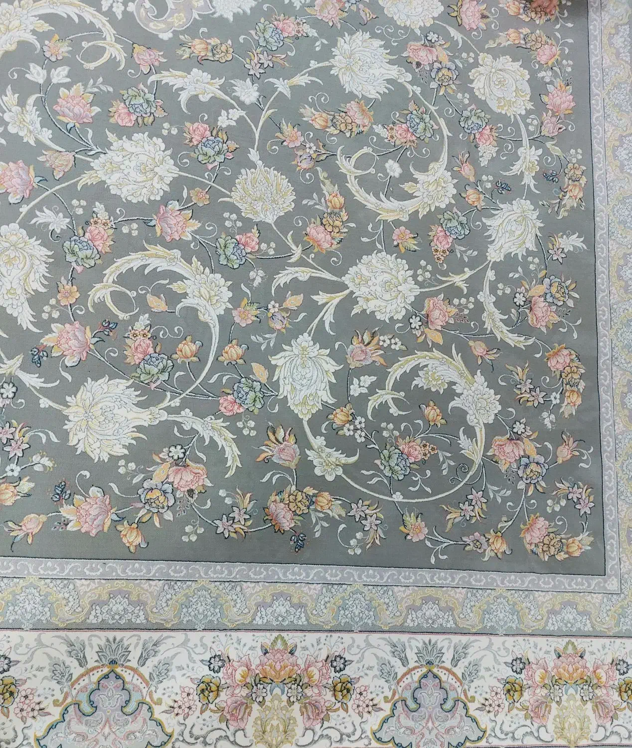 ۲ تخته فرش محتشم کاشان ۱۲۰۰ شانه ۳۶۰۰ تراکم|فرش|خمین, |دیوار