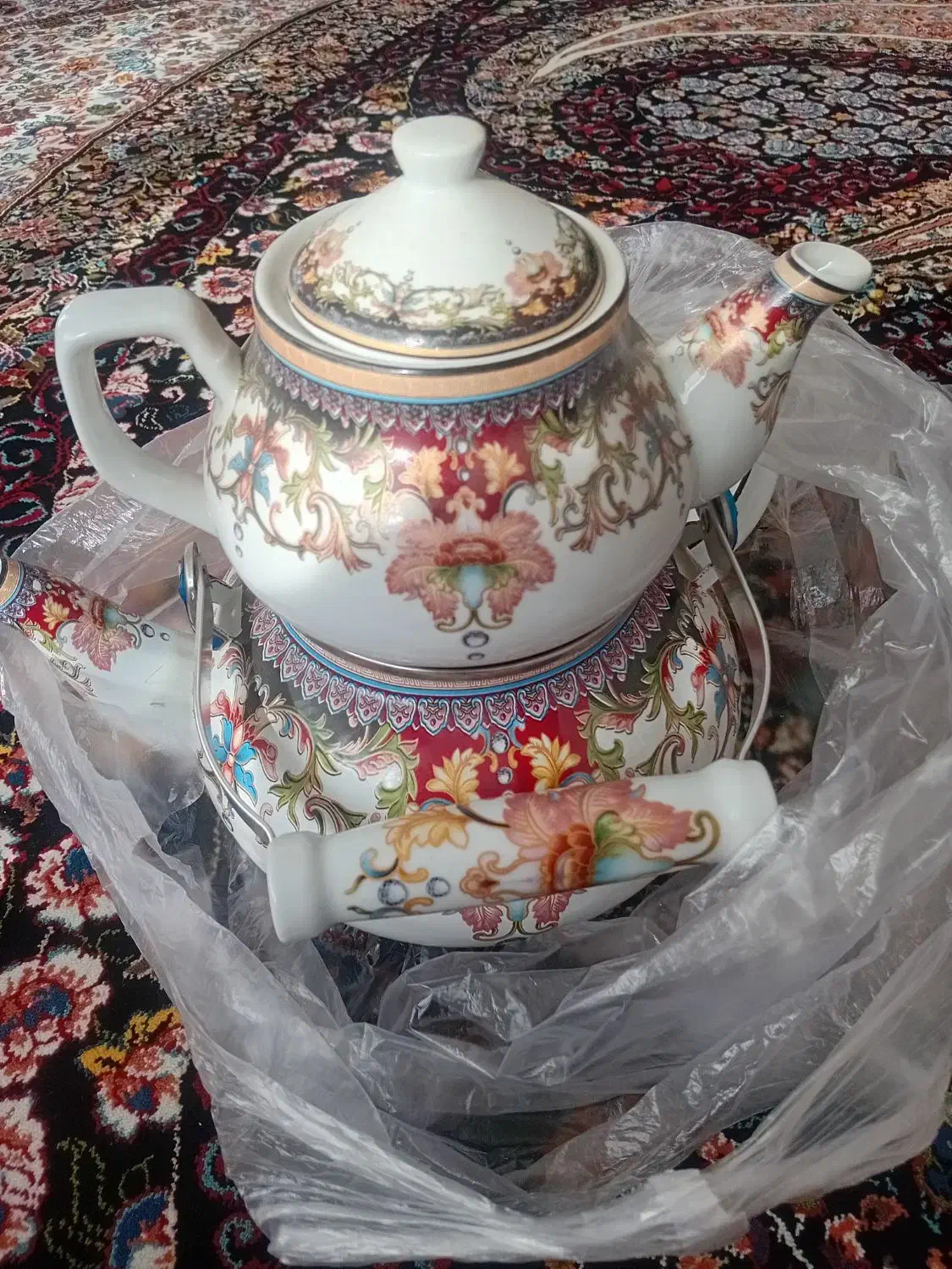 کتری و قوری استفاده نشده|قوری، کتری، قهوهساز دستی|مشهد, خواجه ربیع|دیوار