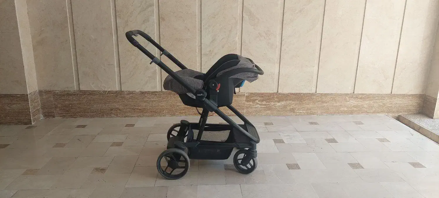 ست کامل کالسکه و کریر evenflo|کالسکه و لوازم جانبی|تهران, فردوس|دیوار
