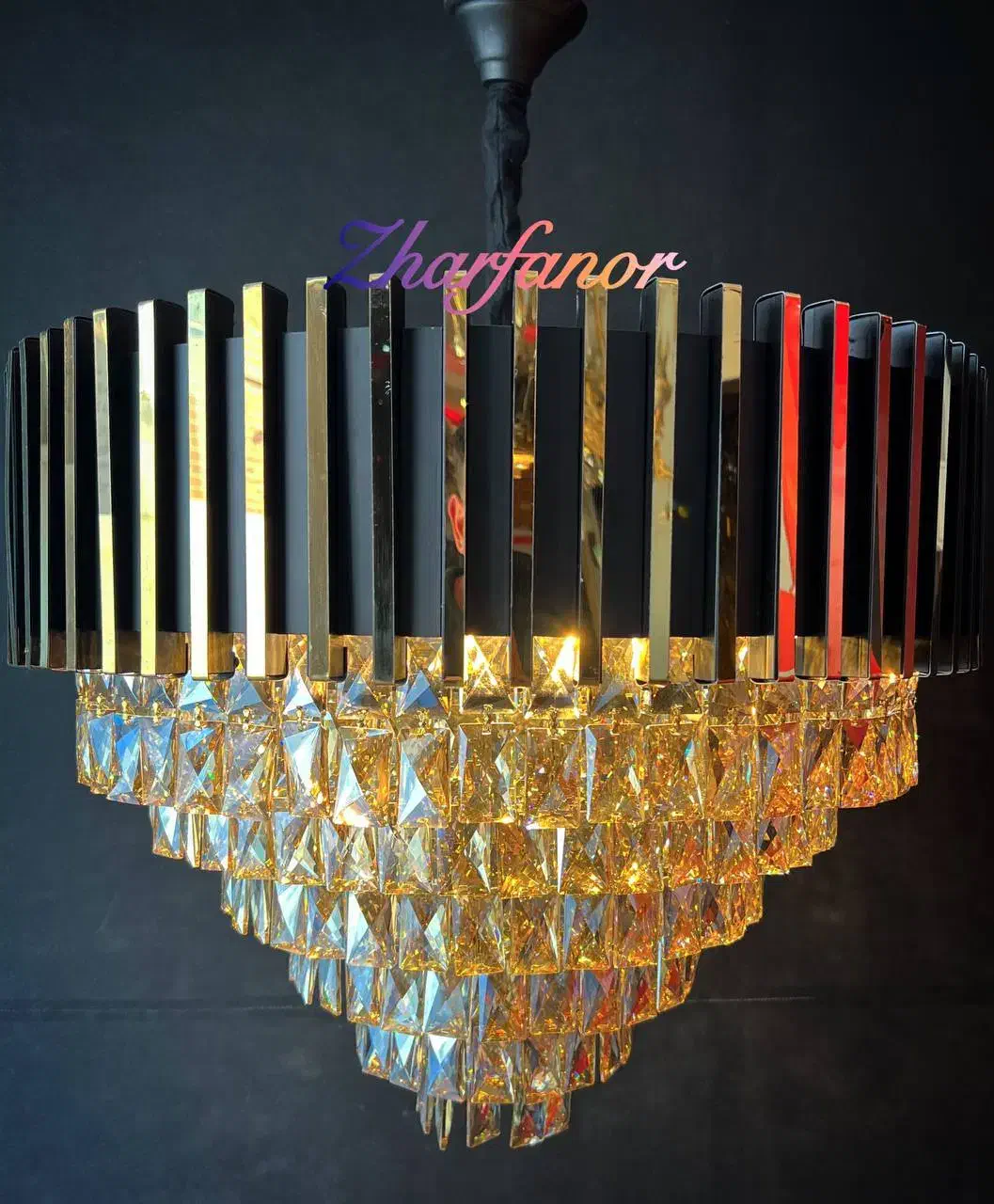 لوستر طلامشکی|لوستر و چراغ آویز|اصفهان, کوجان|دیوار