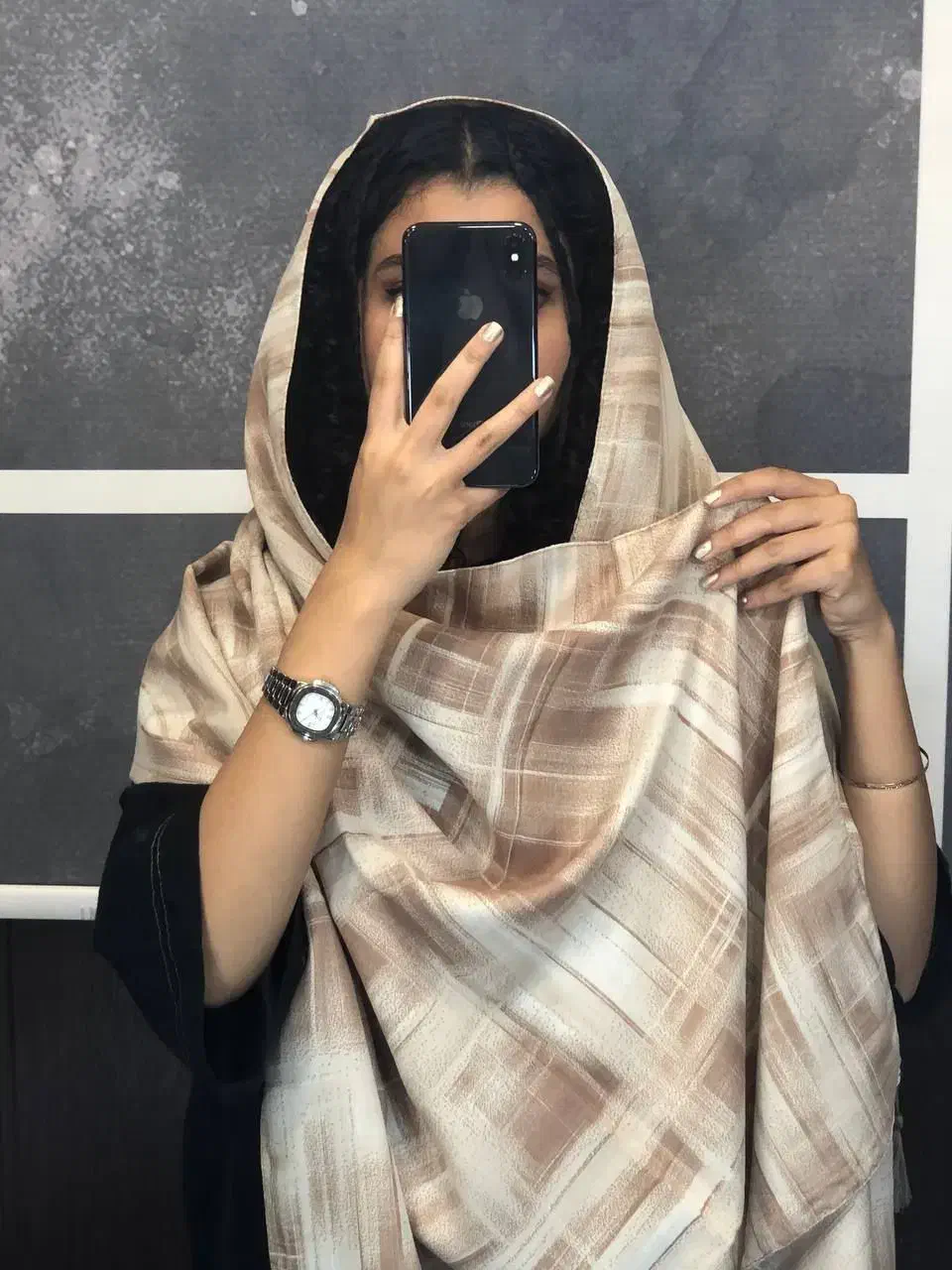 شال نخی آبرنگی سنگشور|لباس|بندر کنگان, |دیوار