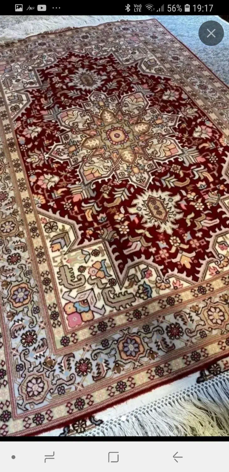 زرع ونیم هریس بافت تبریز گل ابریشم دامنه دار|فرش|تهران, سعادتآباد|دیوار