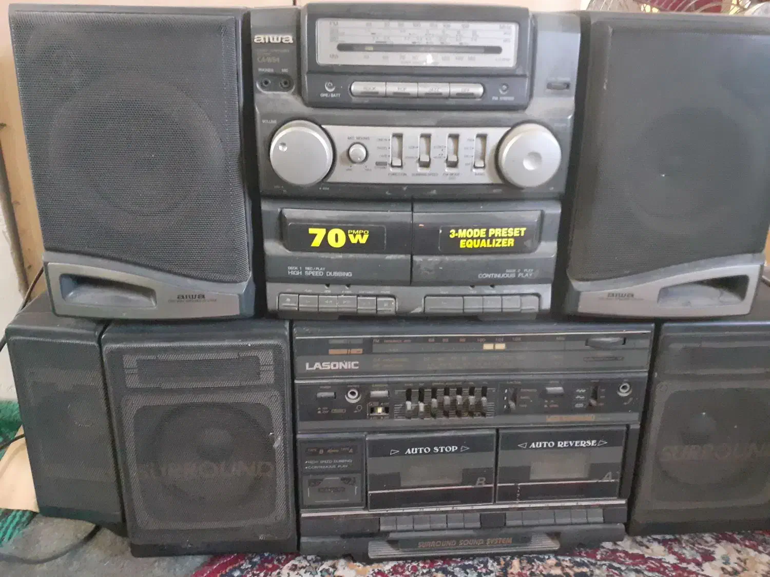 مونیتور و ضبط ۲ کاست|صوتی و تصویری|صومعهسرا, |دیوار