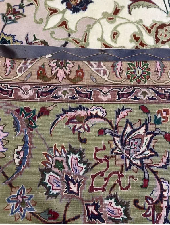 فرش دستباف (بساک)۹ متری تک تبریز ۵۰ رج اعلا|فرش|مشکین‌دشت, |دیوار