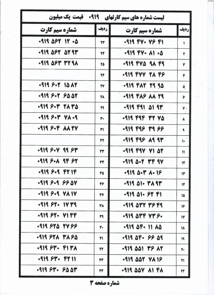 65 83 320 0919|سیم‌کارت|همدان, |دیوار