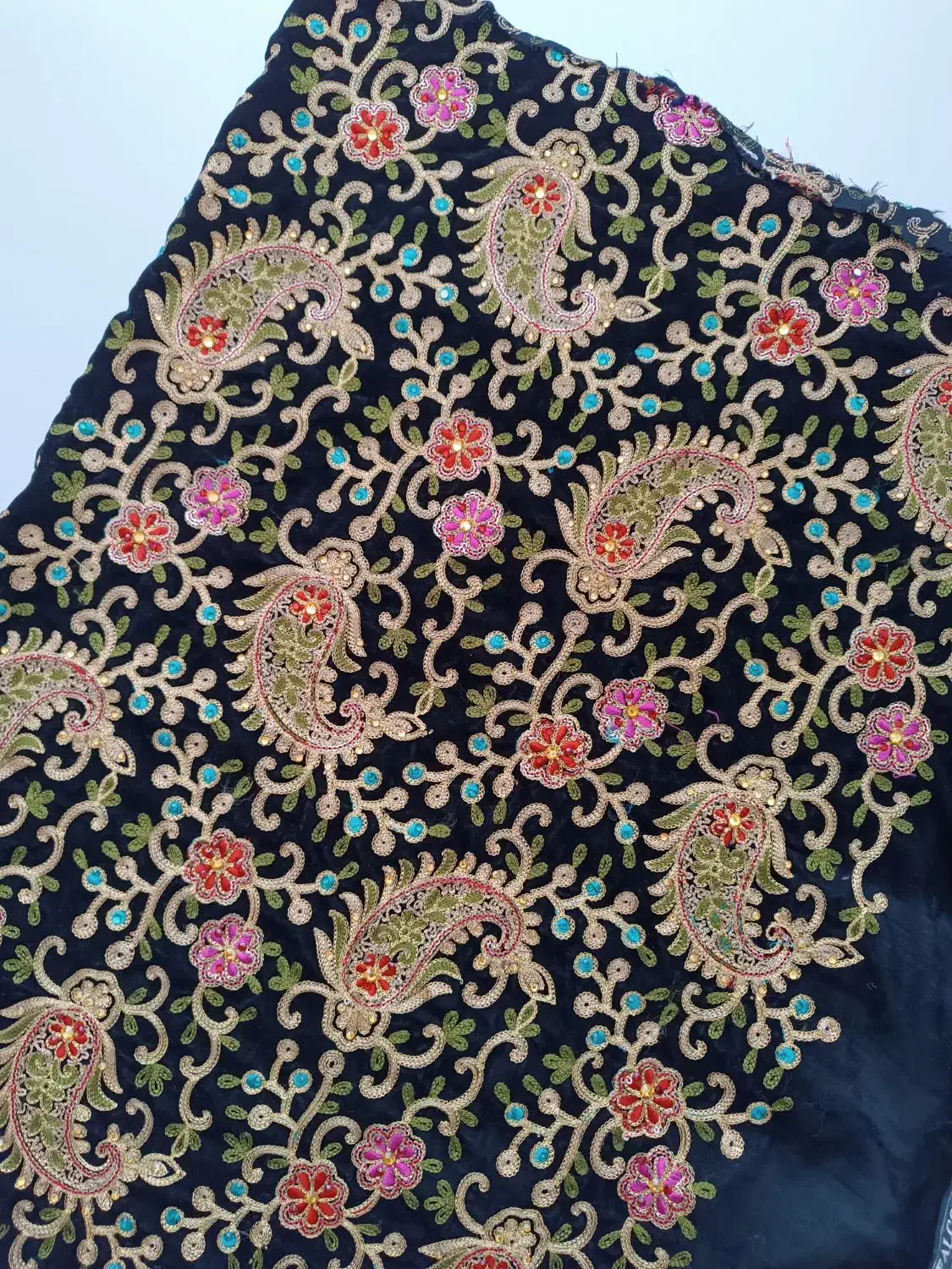 پارچه مخمل سوزندوزی|لباس|قم, خاکفرج|دیوار