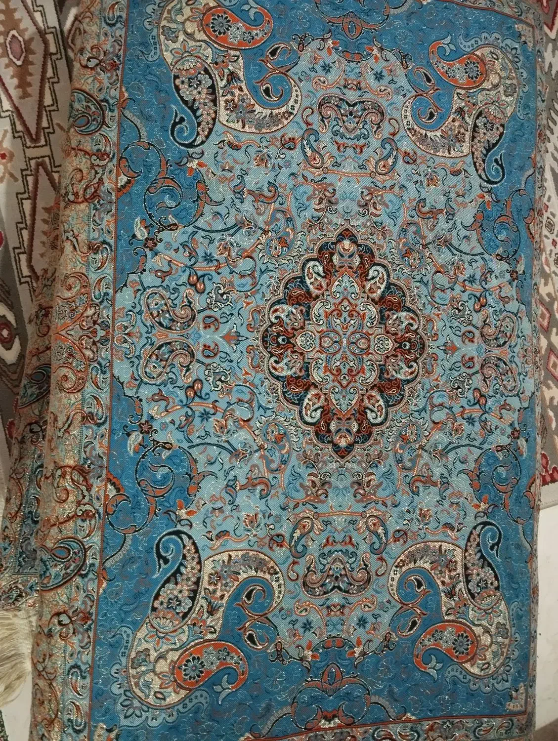 دوتا فرش نه متری به همرا پشتی هم رنگش|فرش|کرج, حیدرآباد|دیوار