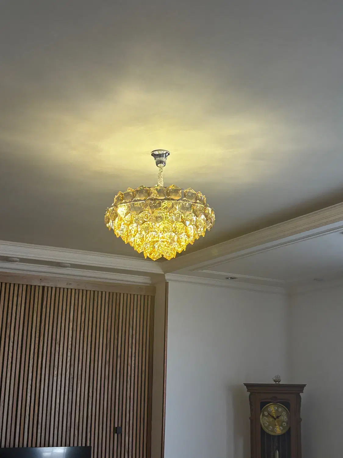 لوستر الماس کروم 65|لوستر و چراغ آویز|یزد, |دیوار