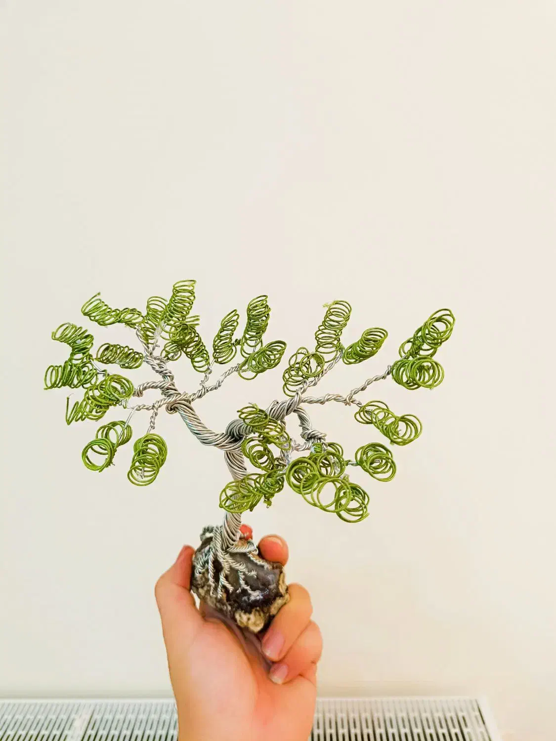 مجسمه سیمی درخت و سنگ عقیق سلیمانی|صنایع دستی و سایر لوازم تزئینی|محمدشهر, ولدآباد|دیوار